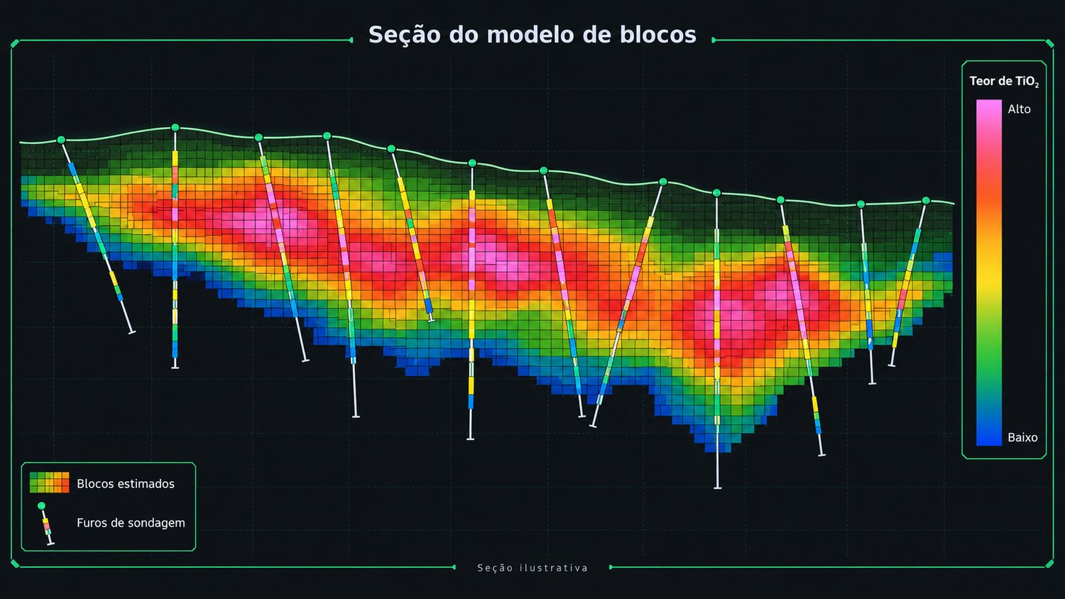 Seção do modelo de blocos