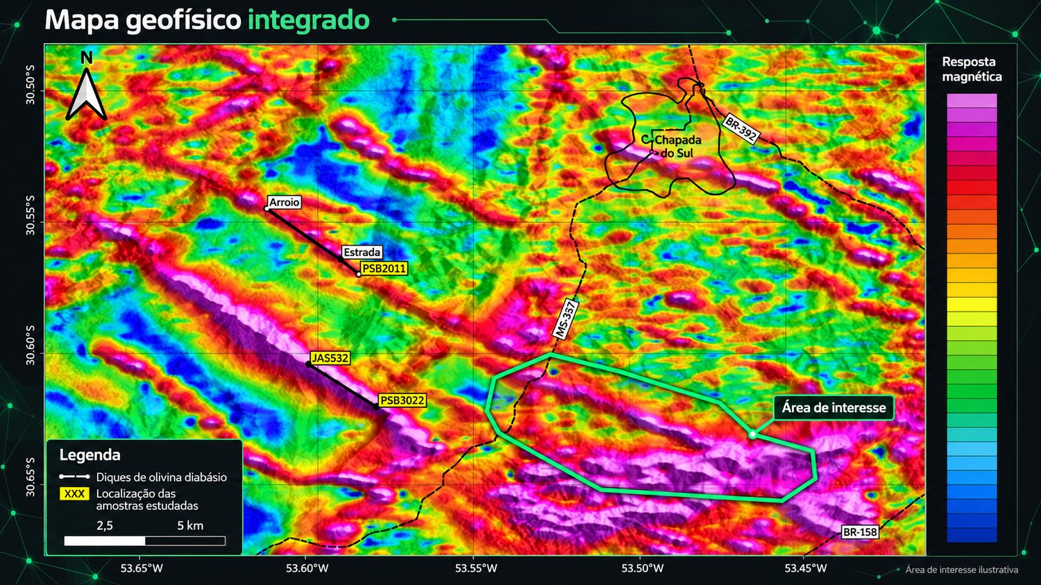 Mapa geofísico integrado